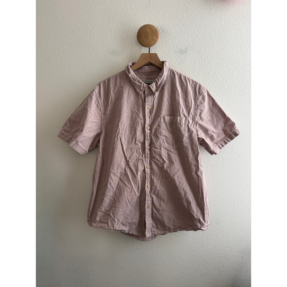 Outerknown Mens Short Sleeve Button Down Shirt Size Large *Read*